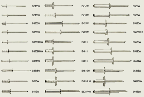 Salki 0324012 Rivet Standard Aluminium and Steel 